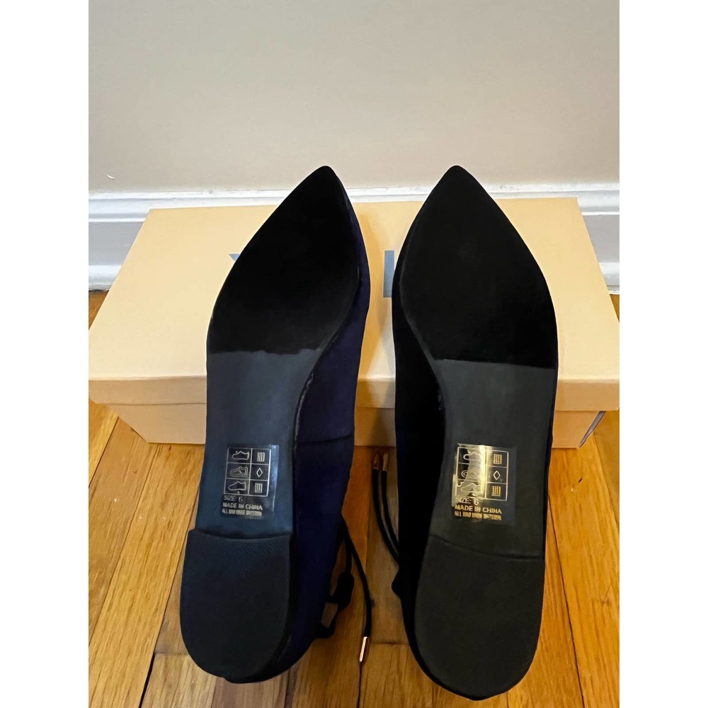 Yoki Women's Lace-up Velvet Pointed Toe Flat Urban 140 - Picture 5 of 7